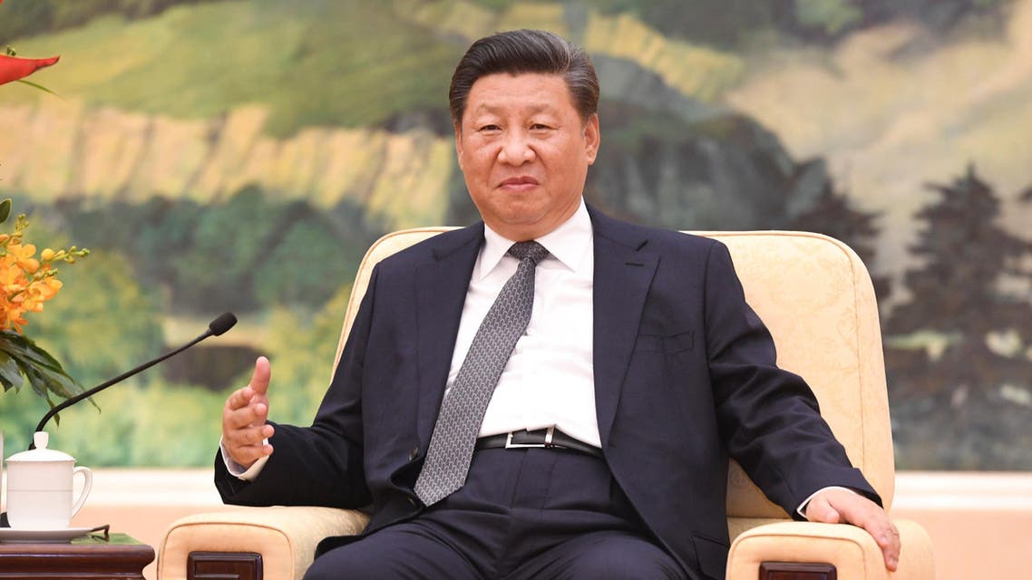 Chinese President Xi Jinping speaks during a meeting with Russia's Chief of Staff of the Presidential Executive Office Anton Vaino, unseen, at the Great Hall of the People in Beijing Wednesday, October 17, 2018. Madoka Ikegami/Pool via Reuters