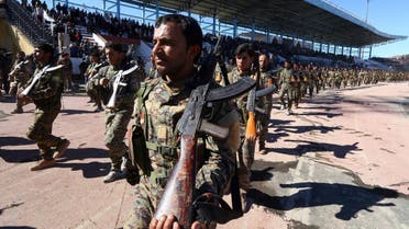 Syrian Democratic Forces (SDF) celebrate the first anniversary of Raqqa province liberation from ISIS, in Raqqa. (Reuters)