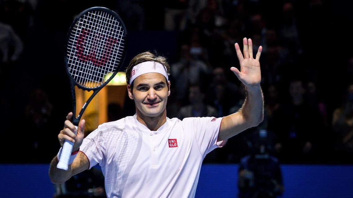 Switzerland's Roger Federer celebrates his victory at the Swiss Indoors ATP 500 tennis tournament on October 28, 2018 in Basel. (AFP)