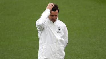 eal Madrid interim coach Santiago Solari during training. (Reuters)