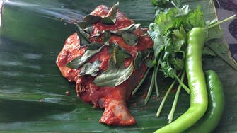 Banana leaf wrapped steamed fish making a comeback in India