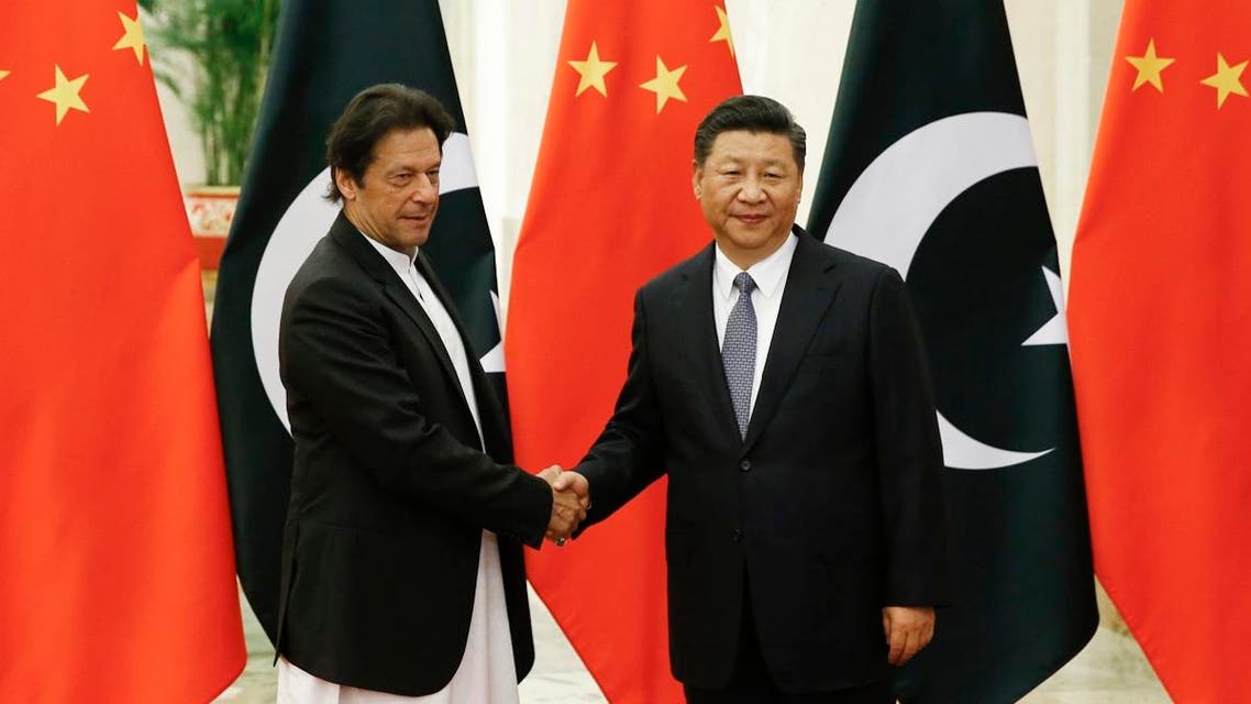 Imran Khan and Xi Jinping. (AP