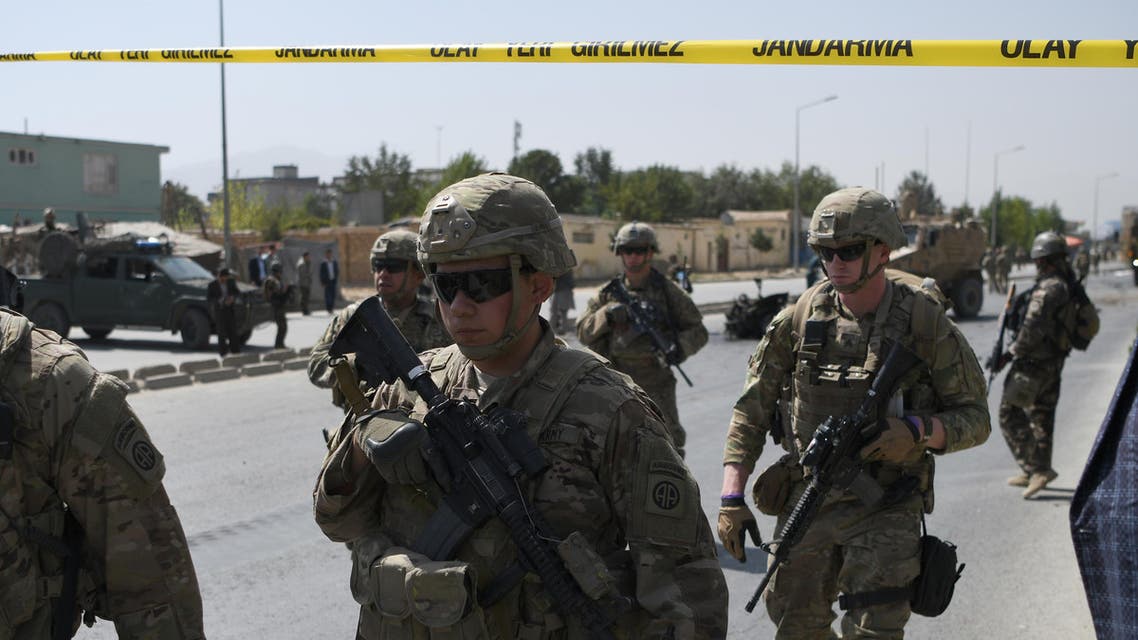 US soldiers arrives at the site of a car bomb attack that targeted a NATO coalition convoy in Kabul on September 24, 2017. (File Photo: AFP)