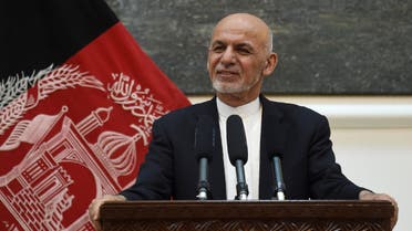 File Photo of Afghanistan President Ashraf Ghani speaks during a news conference. (AFP)