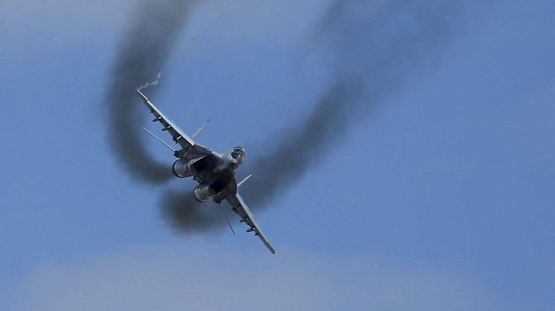  MIG-29 fighter performs during the "Aviadarts" military aviation competition at the Dubrovichi range near Ryazan, Russia. (Reuters)