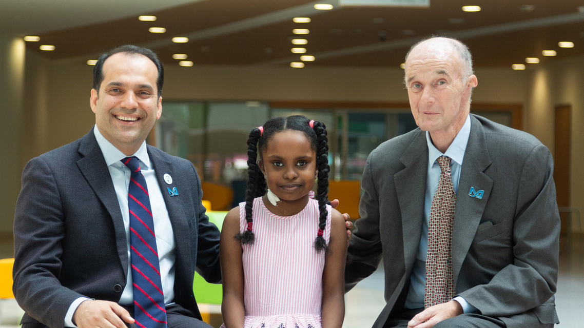 First Pediatric kidney transplant performed on Bana in the UAE. (Photo courtesy: Al Jalila Foundation)