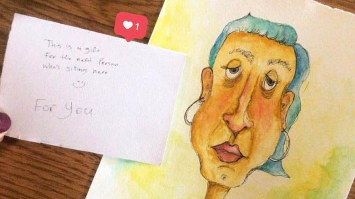Saudi artist leaves portraits as gifts for strangers at this cafe in Riyadh