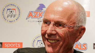 Philippines national football team's new head coach Sven-Goran Eriksson smiles during a press conference in metropolitan Manila. 