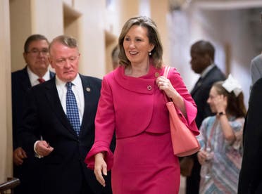 In this June 26, 2018, file photo, Rep. Barbara Comstock, R-Va., walks to a closed-door GOP strategy session at the Capitol in Washington. (AP)