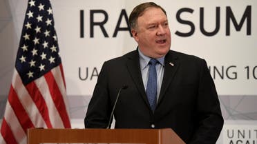 Mike Pompeo speaks during the United Against Nuclear Iran Summit on the sidelines of the United Nations General Assembly in New York on September 25, 2018. (Reuters)