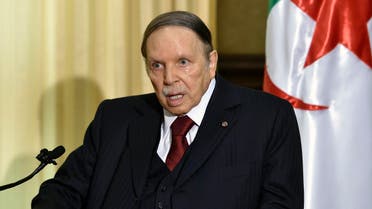 In this file picture, Algerian President Abdelaziz Bouteflika meets with the French prime minister at his residence during an official visit on April 10, 2016 in Zeralda, a suburb of the capital Algiers. Algeria's frail President Abdelaziz Bouteflika, in power since 1999, will stand for a fifth term at elections next year, the head of his party said on October 28. National Liberation Front chief Djamel Ould Abbes said Bouteflika, who suffered a stroke in 2013, would be the party's candidate at the vote set for April 2019, state news agency APS reported. Bouteflika, 81, has yet to officially announce his candidacy.