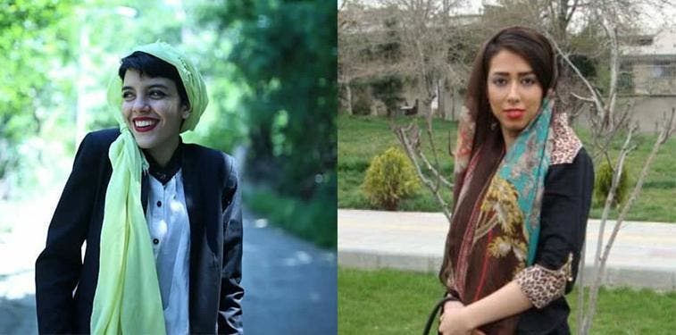 صبا كرد أفشاري (19 عاما) وياسمان آرياني (23 عاما)