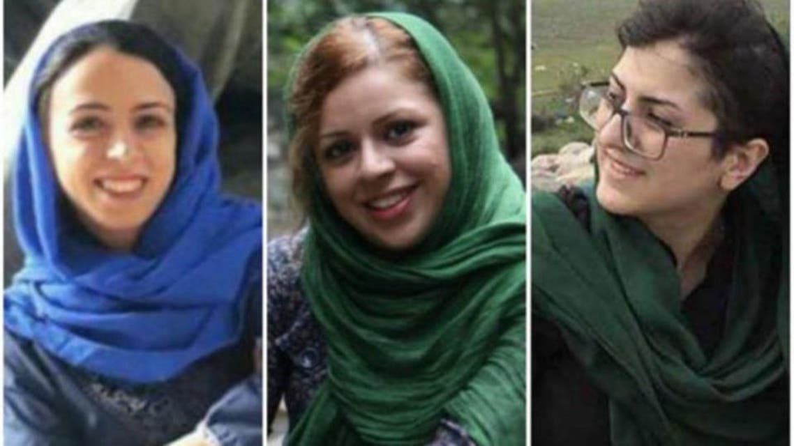 Arrested iranian women activists. (Supplied)