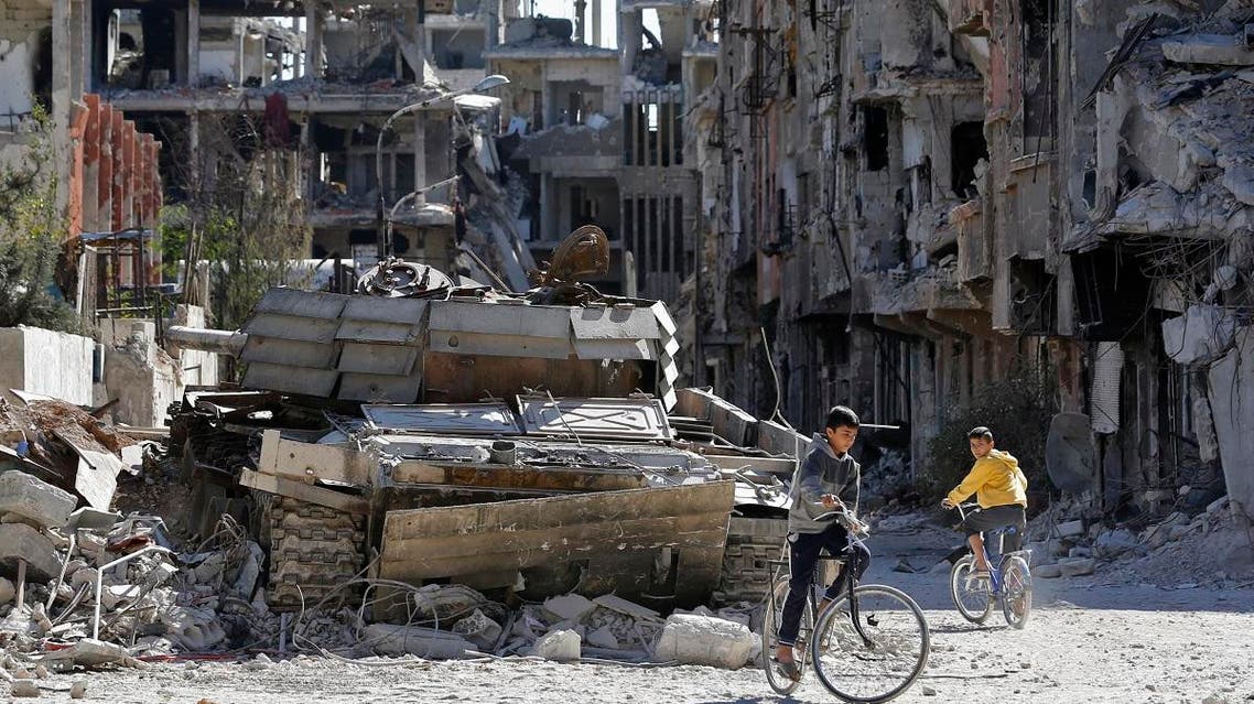 Yarmouk Palestinian rfugees camp in Syria (AFP)
