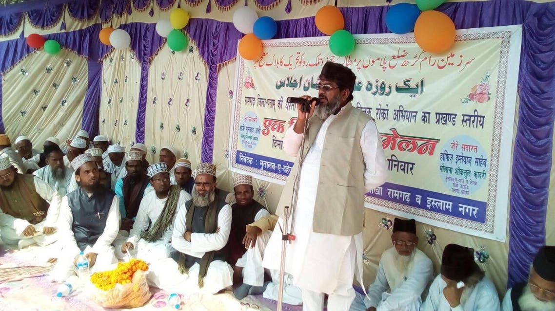 Haji Mumtaz Ali addressing anti-dowry campaign in India’s Jharkhand state. (Supplied)
