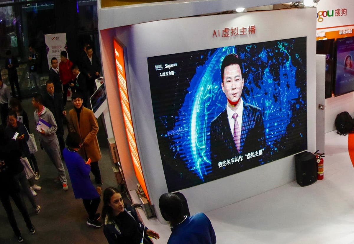 China AI anchors. (AFP)