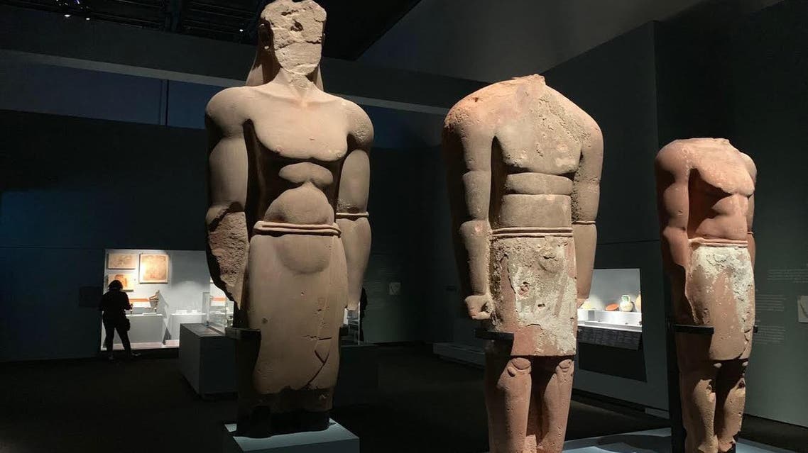 Ancient statues from Saudi Arabia in Louvre. (Supplied)