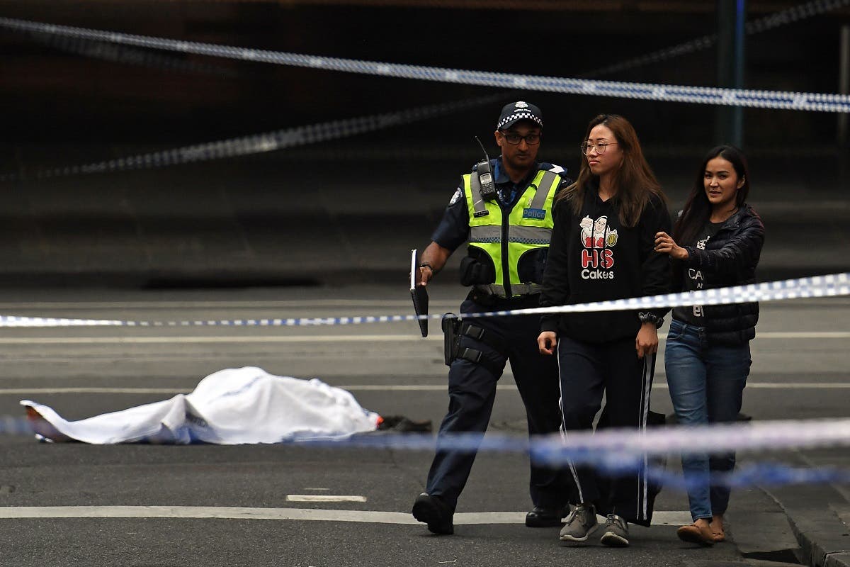 Melbourne stabbing. (AFP)