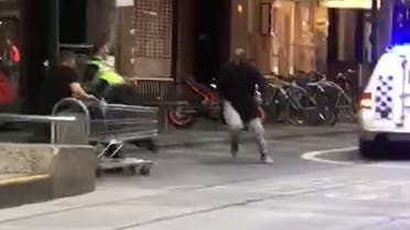 melbourne stabbing. (Screengrab)