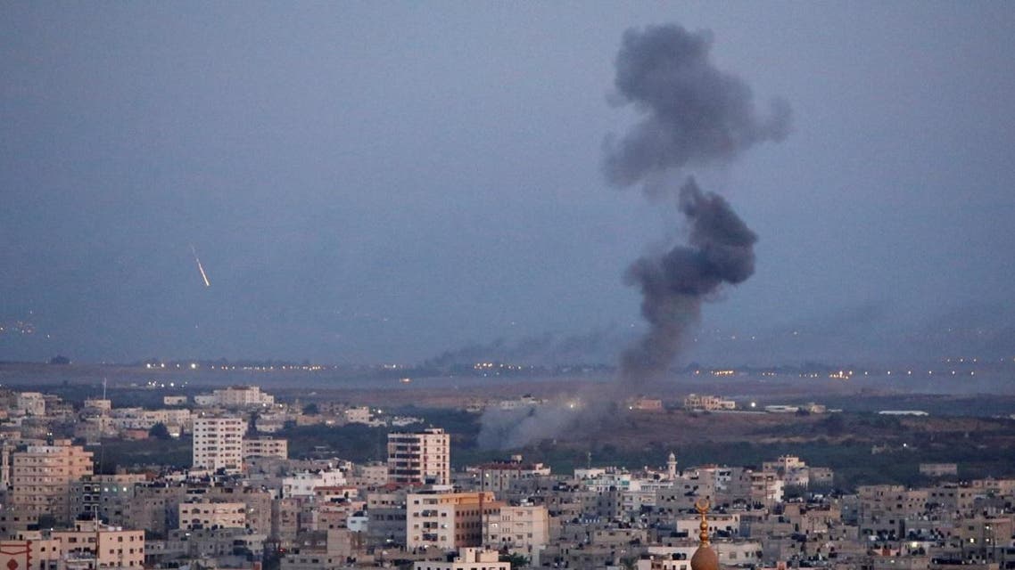 Smoke rises during an Israeli air strike in Gaza. (Reuters)