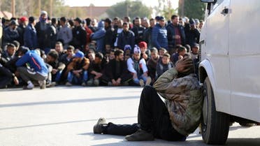 file photo moroccan man mourns afp