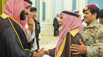 Saudi Crown Prince meets with families of soldiers who died while on duty
