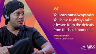 Misk Global Forum hosts football legend Ronaldinho on the importance of teamwork