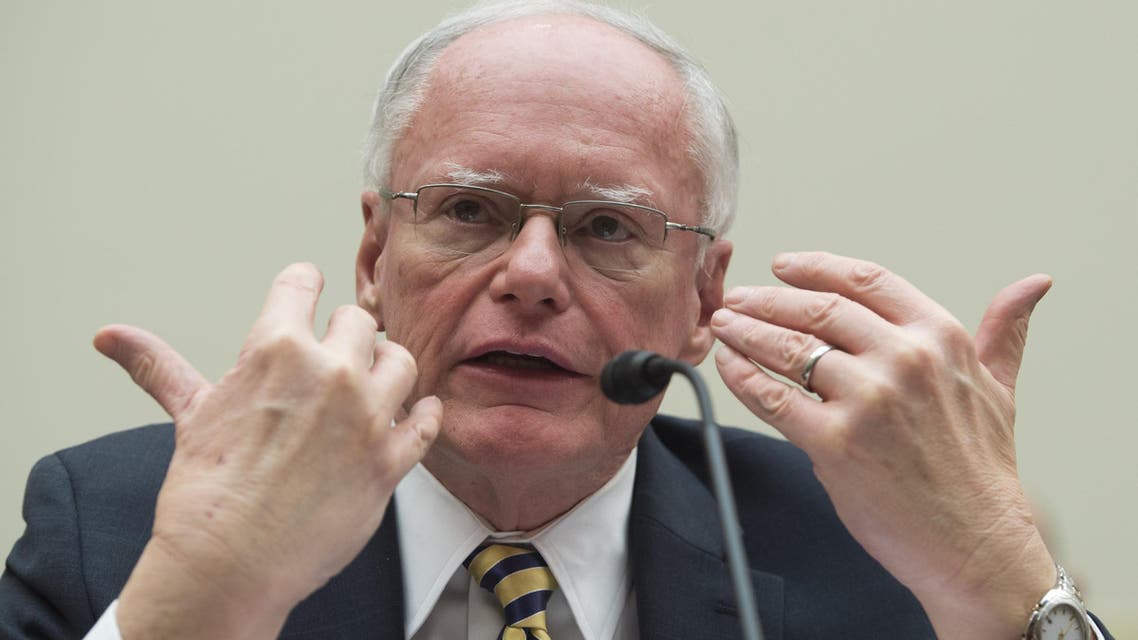 James Jeffrey, a former US Ambassador to Iraq, Turkey and Albania, testifies on the Islamic State during a US House Committee on Foreign Affairs hearing on Capitol Hill in Washington, DC, February 12, 2015. AFP PHOTO / SAUL LOEB