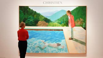 Hockney painting breaks auction record at $90.3 mln