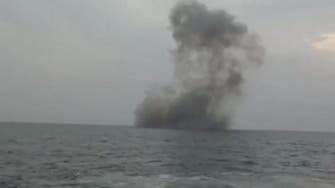 Arab Coalition destroys Houthi explosives-laden boat in Red Sea