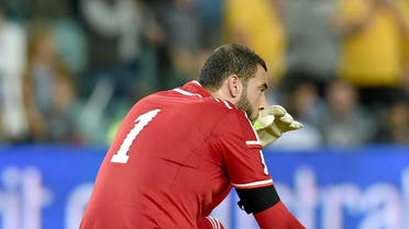 Amer Shafi Jordan goalkeeper. (AFP)