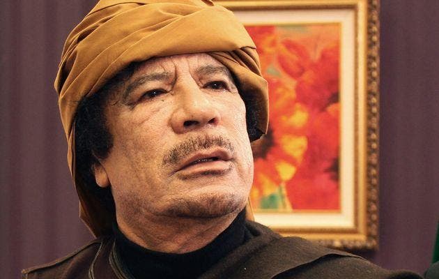 Former Libyan dictator Muammar Gaddafi. (File photo: AFP)