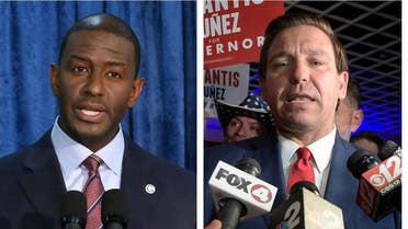 Gillum Desantis Florida race. (AP)