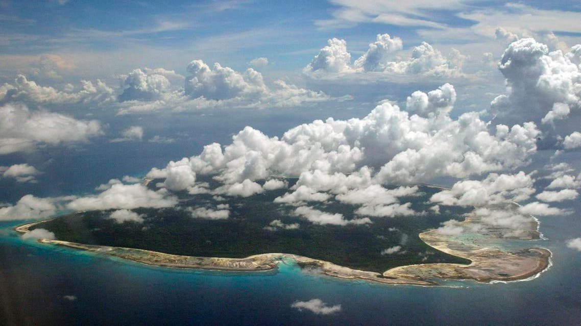 Clouds hang over the North Sentinel Island, in India’s southeastern Andaman and Nicobar Islands. (AP)