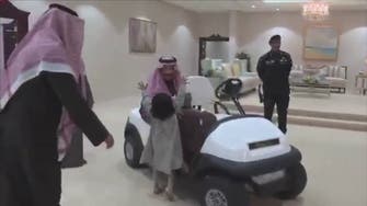 VIDEO: Little Saudi girl runs to embrace Saudi King Salman in al-Jawf