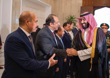 Saudi crown prince and sisi. (SPA)