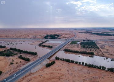 IN PICTURES: After rains, Wadi al-Rummah in Saudi’s Qassim comes back to life
