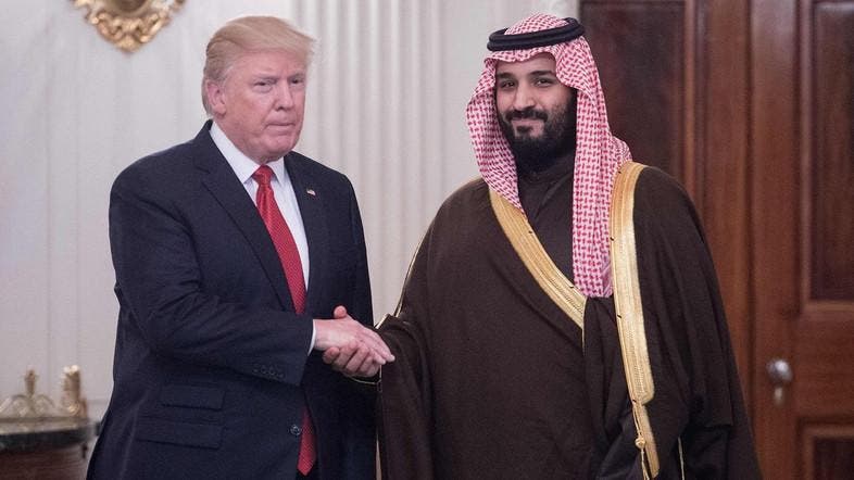 لقاء سابق بين ولي العهد الأمير محمد بن سلمان والرئيس دونالد ترمب