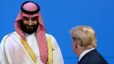 Saudi crown prince and Trump (Reuters)