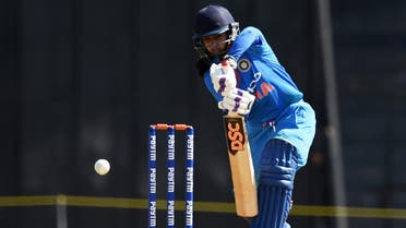 Mithali Raj plays a shot during Twenty 20 Tri-Series between India and Australia at the Brabourne stadium in Mumbai on March 22, 2018. (AFP)