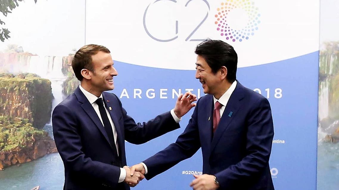 Macron Abe G20. (AFP)