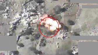 Arab coalition destroys Houthis rocket pad launcher in Yemen’s Saada 