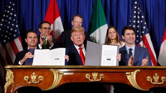 Tariff tensions shadow US, Canada, Mexico trade pact signing