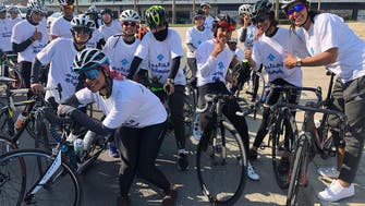 Saudi, Emirati women cycling teams participate in first joint training camp 