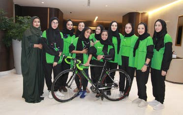 Saudi UAE women cycling teams. (Supplied)