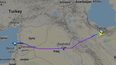 The report claims that Iran has been supplying Lebanon’s Hezbollah with advanced munitions by shipping them through civilian airlines. (FlightRadar24)