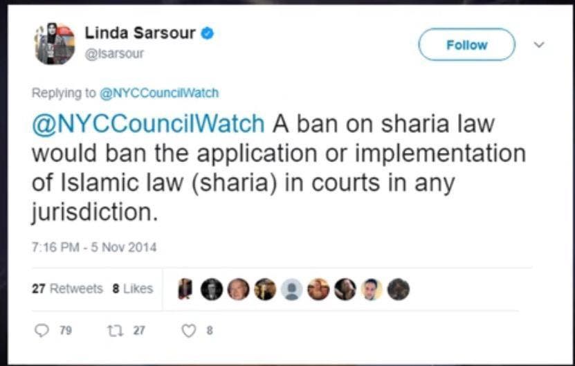 tweet by Linda Sarsour 2 (Supplied)
