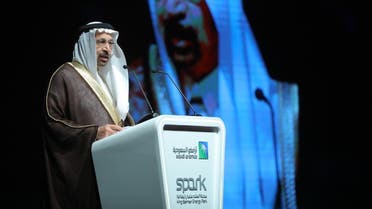 Saudi Energy Minister Khalid al-Falih during the opening ceremony of the King Salman Energy Park (SPARK) project. (SPA)