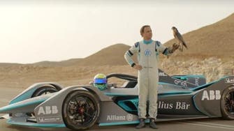 WATCH: Formula E Massa take on a falcon in Saudi Arabia 