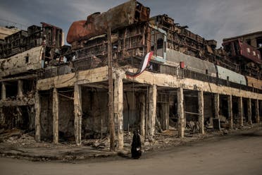 آثار ویرانی  در حمص